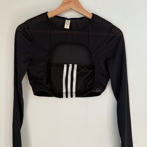 Adidas Long Sleeve Crop Top